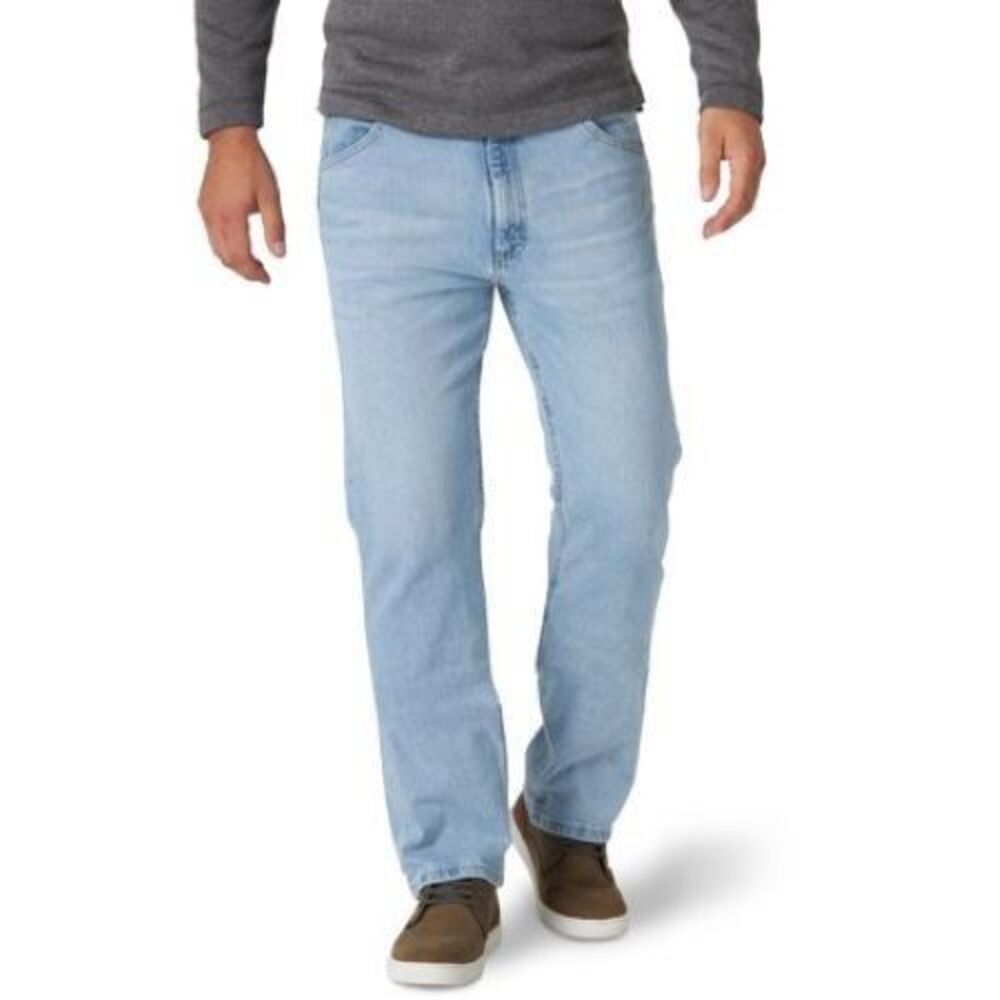 Wrangler Five Star Heritage Jeans Mens 30x32 Blue Light Wash Regular Fit NEW